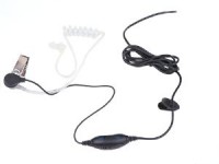 Transparente confortvel Ear Mic & PTT / VOX Switch, 2.5mm/3.5mm ngulo conector overmolded direita. - Zoom