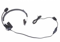 Headset leve com giro lana microfone e PTT / VOX Switch, 3,5 milmetros conector de Listagem - Zoom