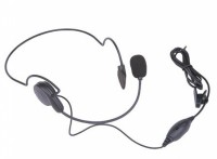Ultralight Headset with Swivel Boom Microphone & PTT/ VOX Switch, 2.5mm/3.5mm right angle connector - Zoom